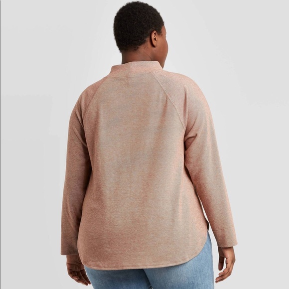 Ava & Viv Fleece Mock Neck Sweatshirt (NWT) - Picture 2 of 9